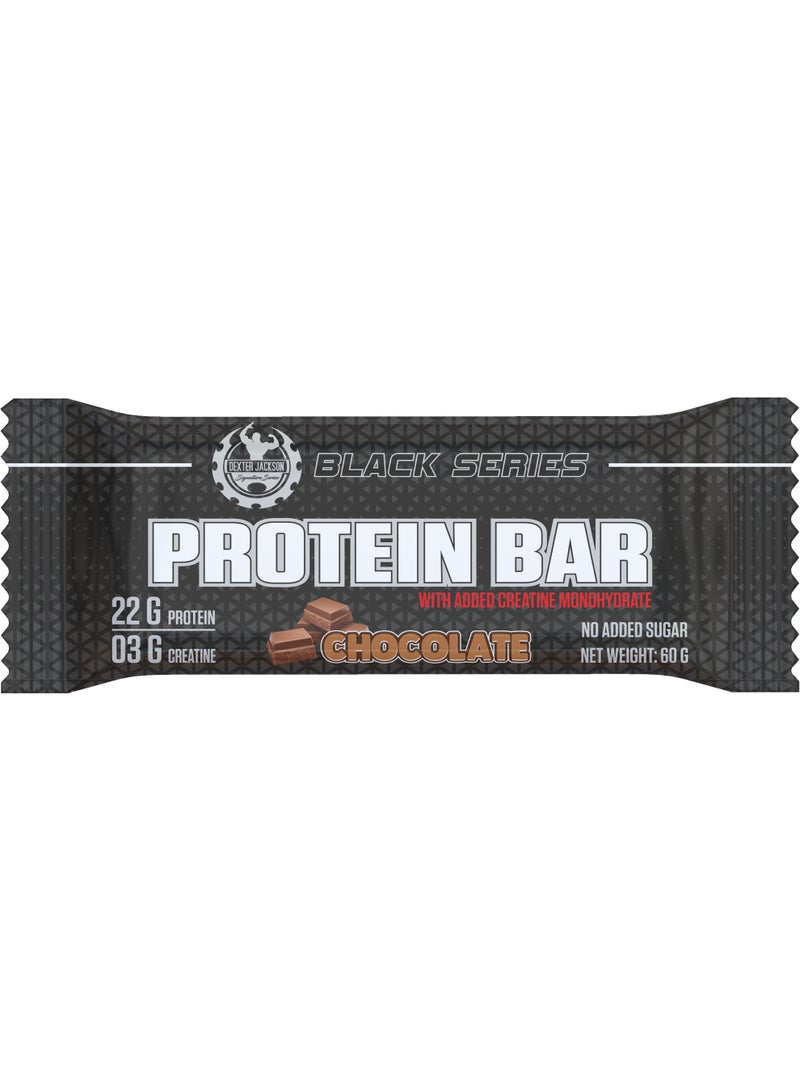 دكستر جاكسون بار بروتين مع كرياتين من Dexter Jackson Black Signature Series - خالي من السكر (عبوة 12) - Image 2
